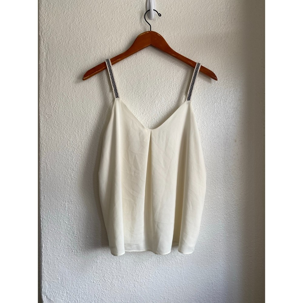 1 state white flowy tank top size m